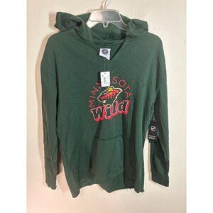 NWT NHL Hoodie Sweatshirt Minnesota Wild Hockey Winter Casual Green Size Medium